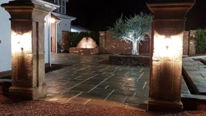 courtyard at night 1